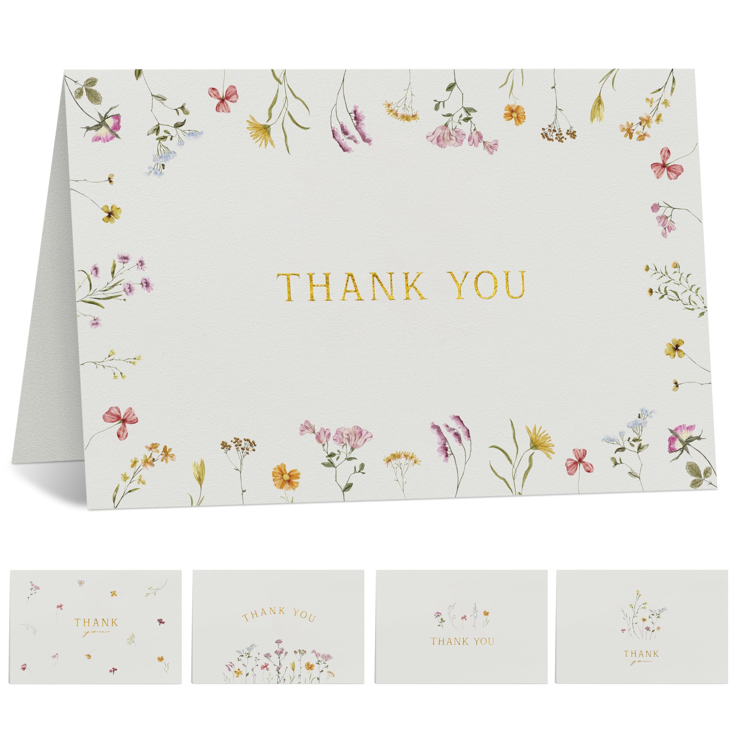 Amazon.com: ZICOTO Beautiful Thank You Card Set With Envelopes and